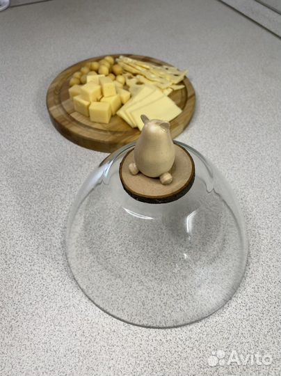 Доска с крышкой (сырница, хлебница)