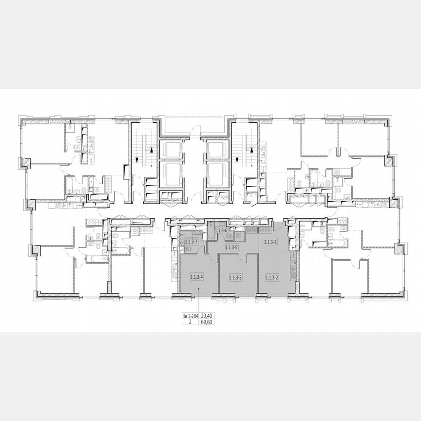 2-к. квартира, 70,6 м², 43/52 эт.