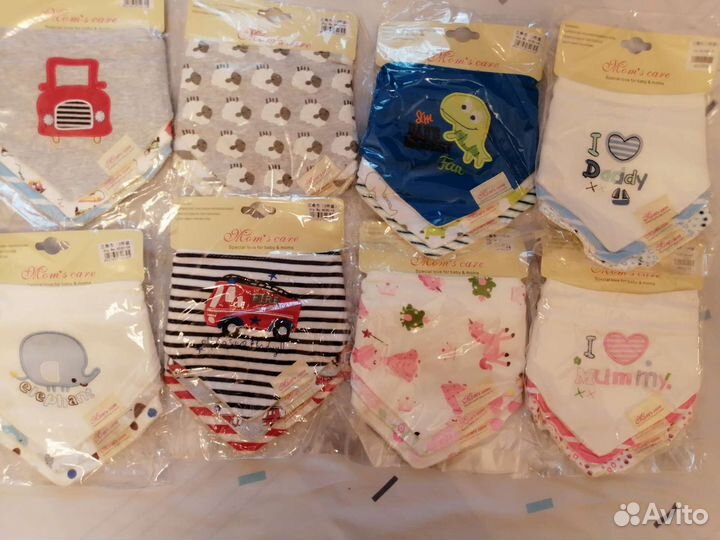 Нагрудник детский, 3шт в упаковке