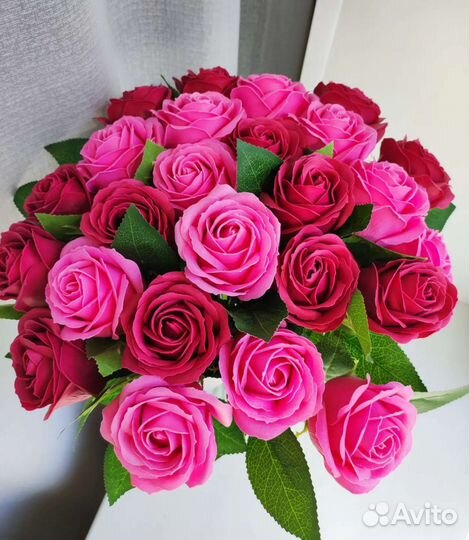 Букет из мыльных роз