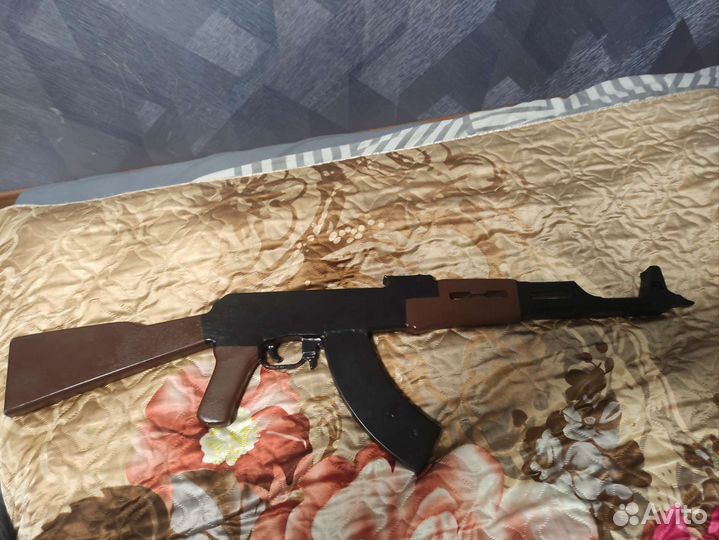 Автомат калашникова игрушка днревянный ак-47