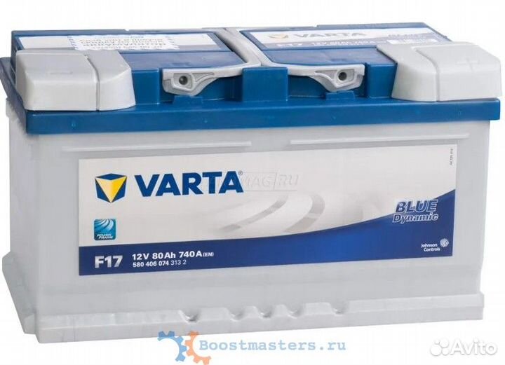 Аккумулятор varta BD 80A низ.(F17) L