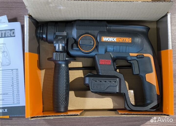 Перфоратор аккумуляторный бесщеточный Worx WX381.9