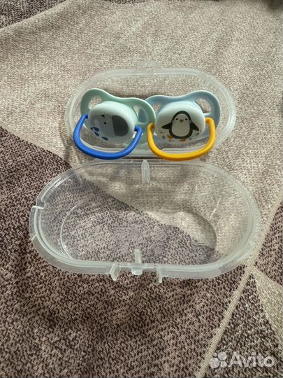 Соска-пустышка силиконовая Philips Avent ultra air