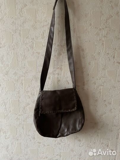 Винтажная кожаная сумка