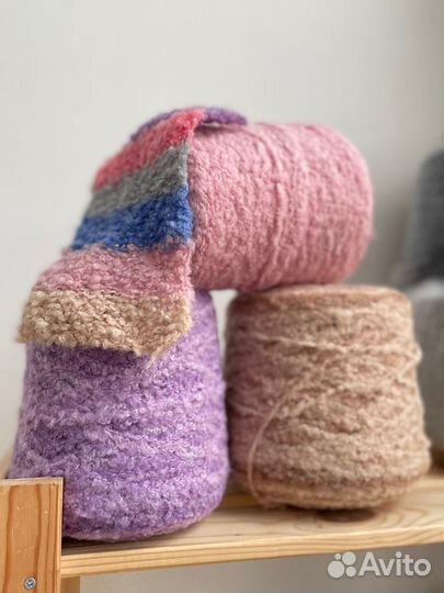 Пряжа Италия букле/бэби альпака/кашемир