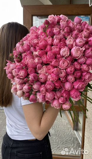 Розы Пионовидные Цветы Букеты с доставкой 24/7