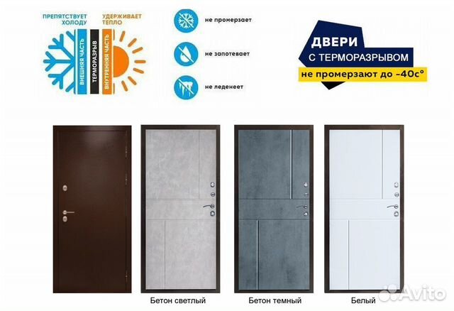 Входные двери с терморазрывом