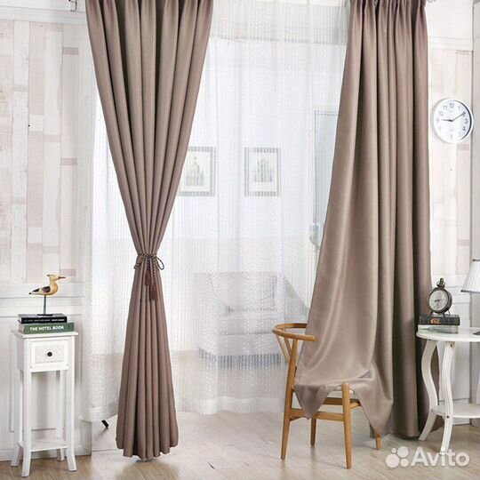 Шторы блэкаут комплект 2шт новые