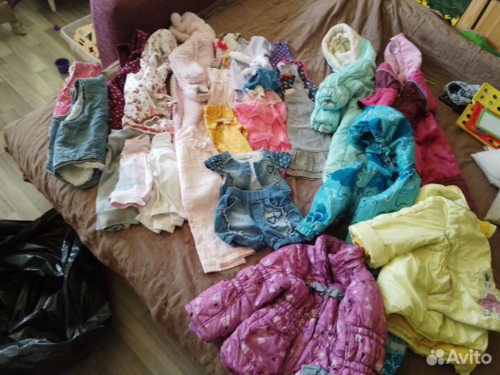 Вещи пакетом на девочку от 1.5 до 2х лет (74-86)