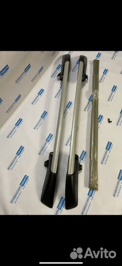 Лада Калина рейлинги усиленные с багажником/сер.м