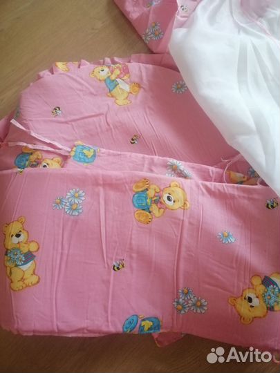 Балдахин и бортики в детскую кроватку