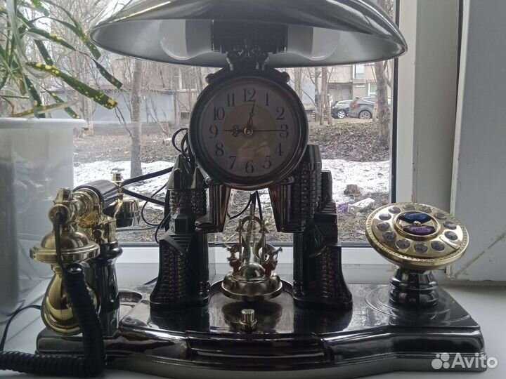 Часы стационарный телефон, ночник