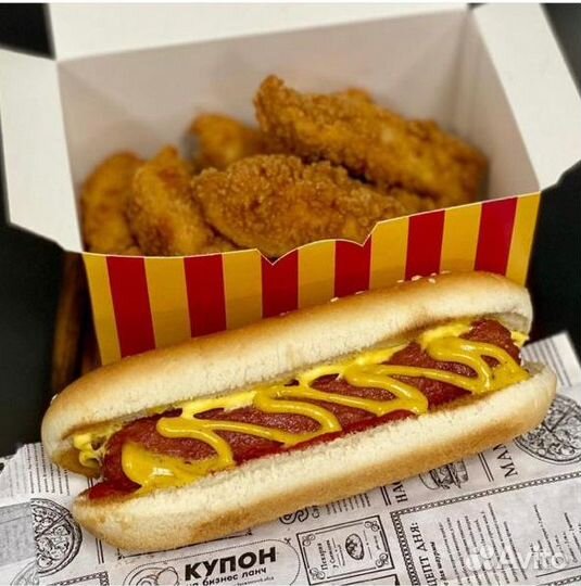 Коробки для снеков, стрипсов, для еды на вынос