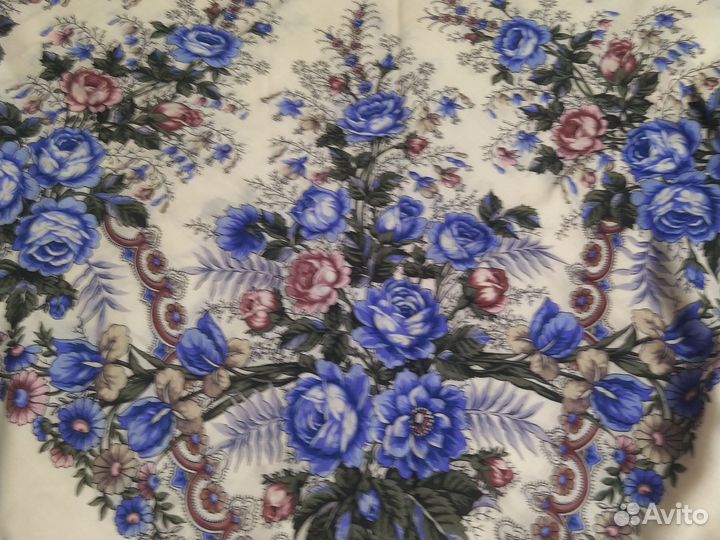 Павловопосадский платок шерсть