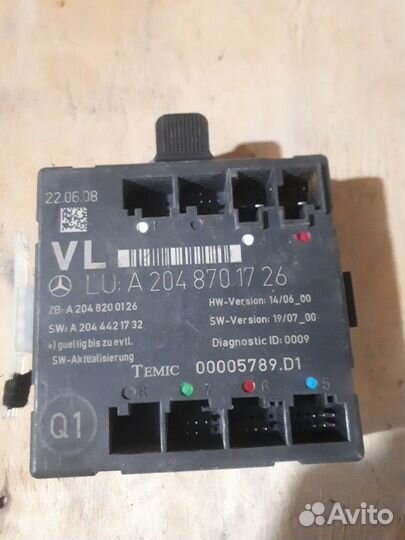 Блок управления двери А204 870 20 26 мерседес 204
