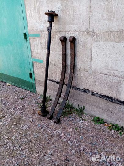 Ось с рессорами +2 диска для оси