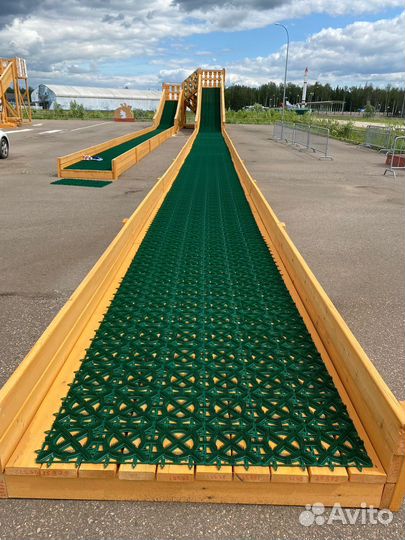 Деревянная горка 