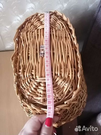 Корзина из натуральной лозы