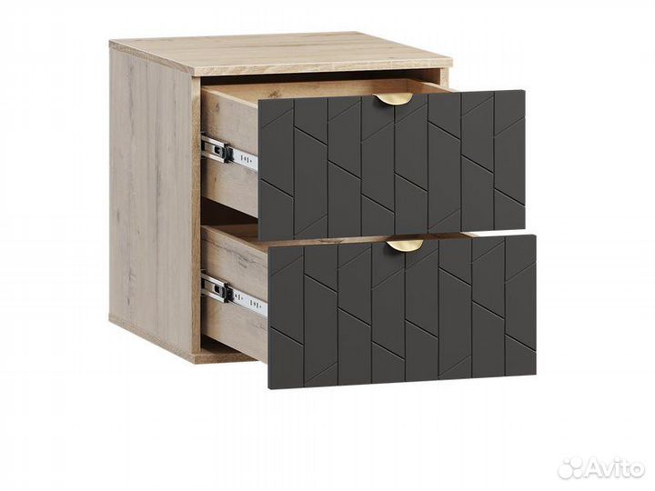 Тумба прикроватная Монблан-1 Angle Grafit