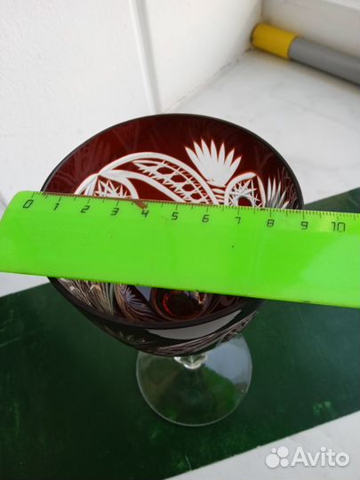 Бокал марганцевый хрусталь