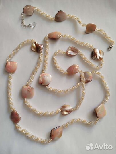 Бусы и браслет 