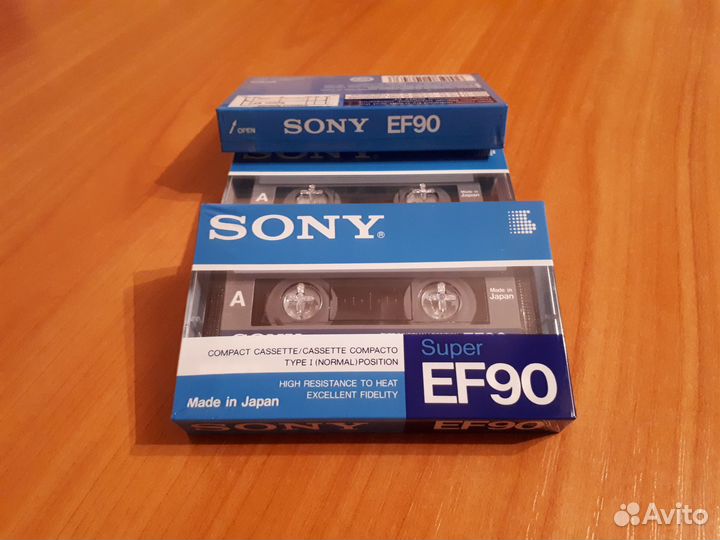 Аудиокассета Sony Super EF90/Original/Japan/New
