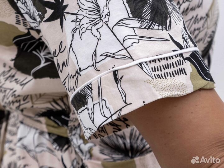 Домашний халат женский на лето большие размеры