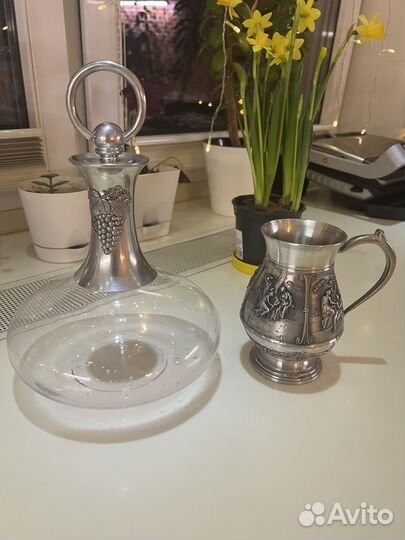 Графин для вина олово