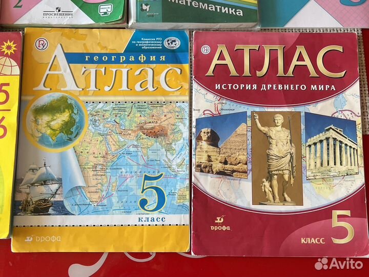 Учебники разные для 3-5/6классов