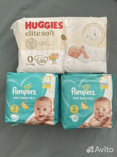 Подгузники pampers merries huggies