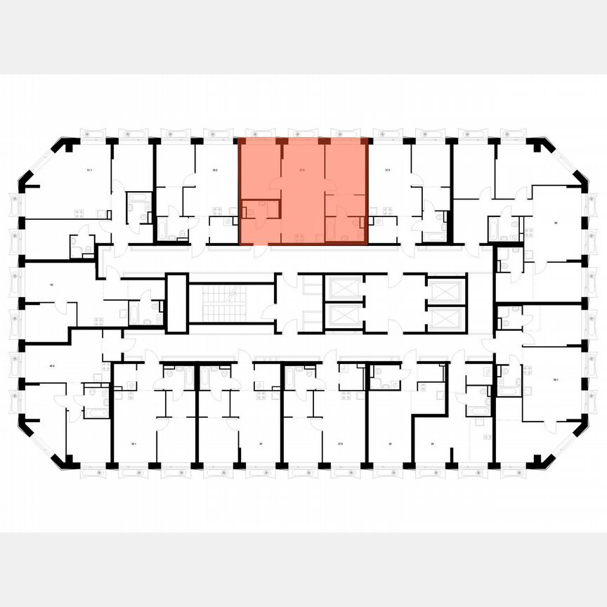 2-к. квартира, 57,5 м², 28/32 эт.