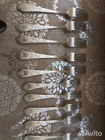 Мельхиоровые столовые приборы