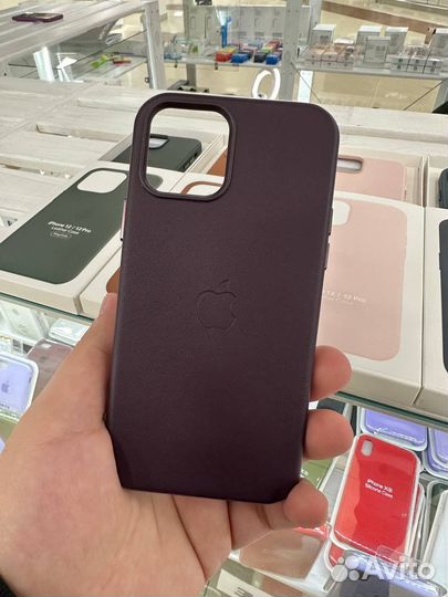 Чехол на iPhone 12/12 pro MagSafe кожа