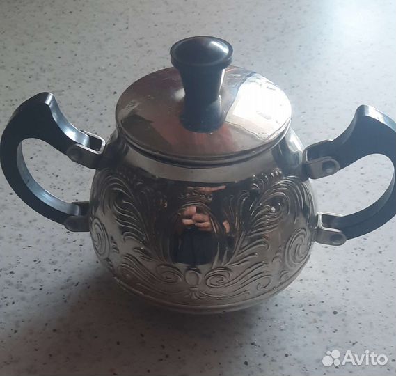 Сахарница мельхиор СССР