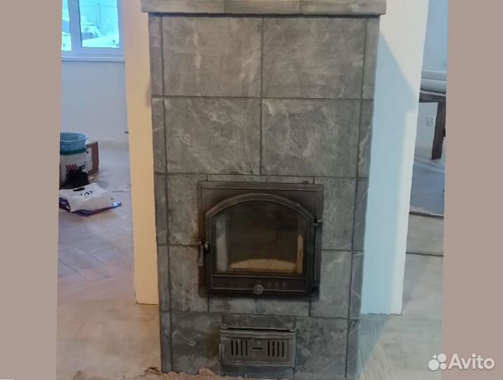 Печь камин отопительная