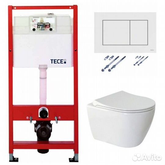 Унитаз + инсталяция Tece/geberit/grohe