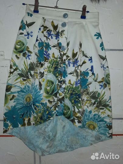 Юбка 42 шлейф новая