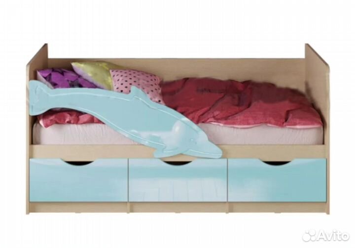 Детская кровать с бортиком 80х160