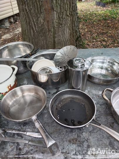 Кастрюли нержавейка бу