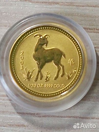 Австралия золото 1,55 г год козы