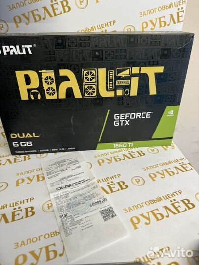 Palit gtx1660Ti 6Gb на гарантии