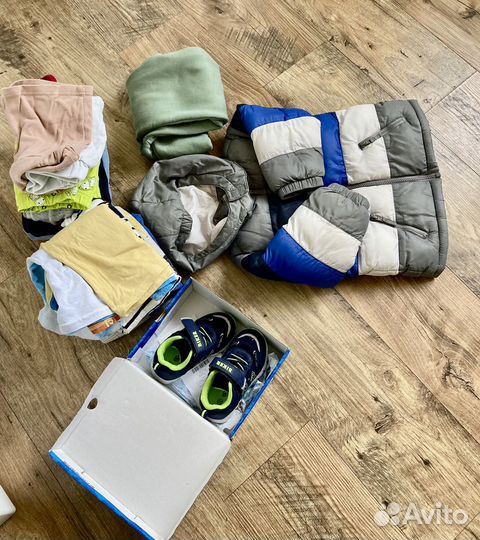 Едет обратно Детские вещи пакетом 86 92