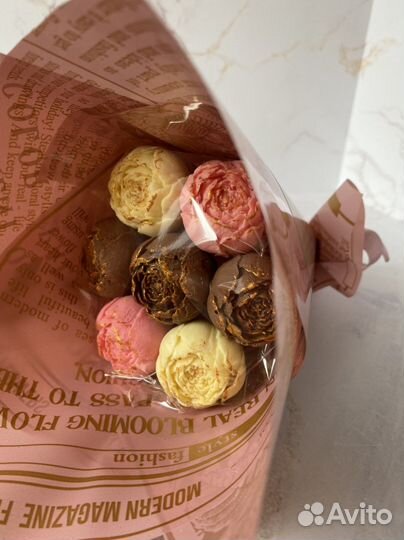 Шоколадные пионы