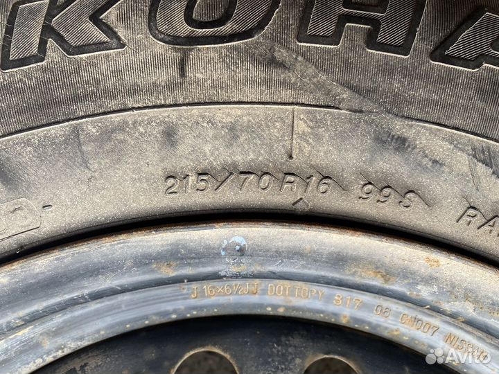 Колесо nissan 5 x 114.3 R 16. 215 70