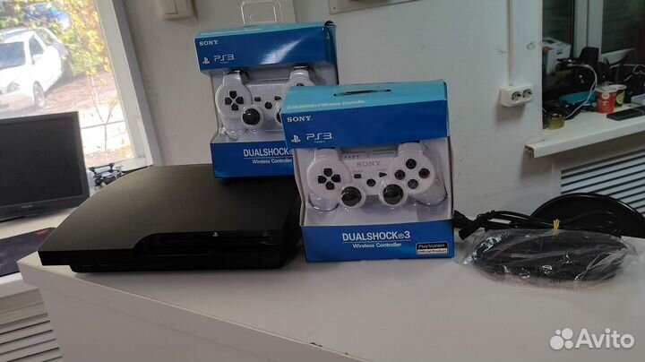 Игровая консоль Sony PS 3 slim 500Gb 2 геймпада