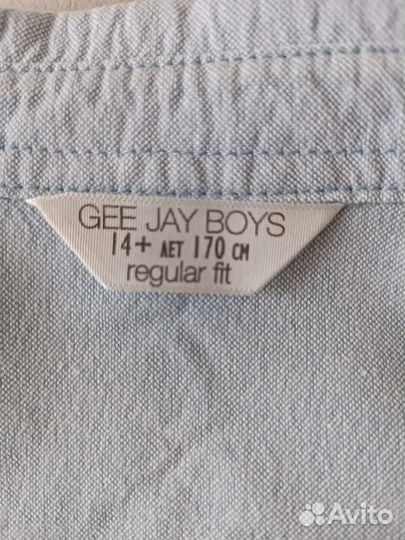 Рубашка рост 170, цвет светло голубой