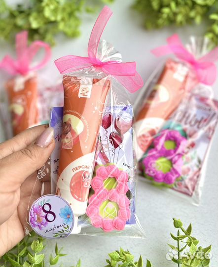 Мыло и крем набор на 8 марта