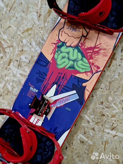 Сноуборд с креплениями 156 см