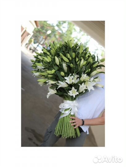 Лилии, букет лилий, купить лилии